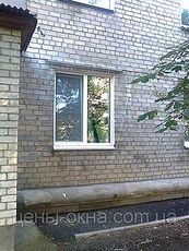 Окно профильной системы Internova двухстворчатое с пленочной ламинацией в комнату с фурнитурой МАСО по оптовой цене