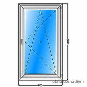 Окно ALMplast одностворчатое премиум-категории в средней ценовой категории