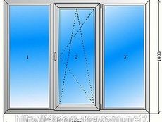 Окно из профильной системы Интернова для гостиной с фурнитурой компании МАСО