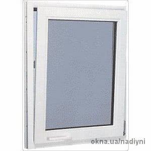 Окно ПВХ WDS одностворчатое поворотное дачное со звукоизолирующим однокамерным стеклопакетом ПВХ