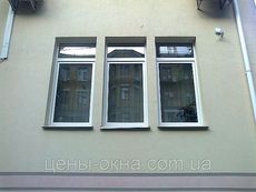 Пластиковое окно Salamander с утепленным двухкамерным стеклопакетом, фурнитура от компании Масо