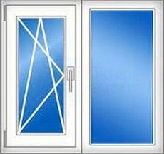 Окно профильной системы WDS для детской комнаты с шумоизолирующим двухкамерным стеклопакетом, размер - 1,0 х 1,4 м