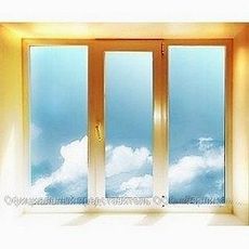 Окно пластиковое Salamander трехчастное, размер окна: 0,8 х 1,4 м