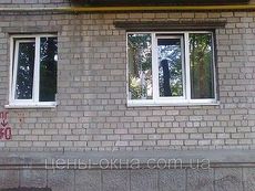 Окно Fenster трехчастное, с ламинацией
