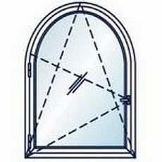 Пластиковое окно от Фенстер поворотное, для дачи