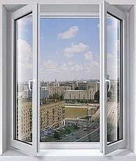 ПВХ окно от Rehau поворотно-откидное в комнату в низшей ценовой категории, размер окна 1,2 х 1,6 м