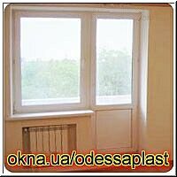 Балконный блок для панельного дома в маленькой комнате (спальня, кухня) REHAU