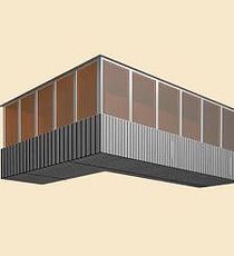 Остекление углового балкона в 16 этажном доме. С наружной отделкой и утеплением в Одессе. Цена 17600 грн.