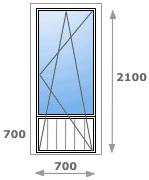 Дверь балконная цена (выход на балкон)