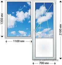 Балконный блок Киев купить. Выход на балкон VEKA Softline 70