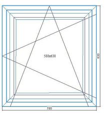 Ширина 780, высота 830. SCHUCO Corona SI 82 Rondo, фурнитура SCHUCO VarioTec, стеклопакет (6-12-4-8-4i) шестерка каленая, с пленкой бронированной, пакет энергосберегающий противовзломный.