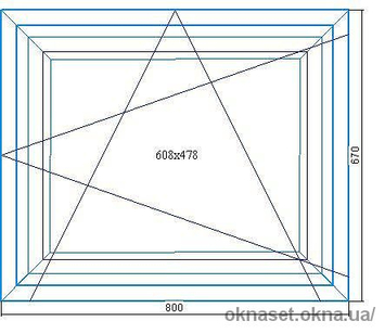 800*670 Немецкое окно SCHUCO Corona SI 82 Rondo, фурнитура SCHUCO VarioTec, стеклопакет (6-12-4-8-4i) шестерка каленая, с бронированной пленкой, энергосберегающий.