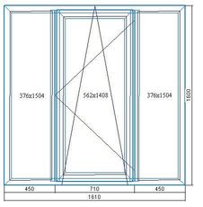1610*1600 Немецкое окно SCHUCO Corona CT 70, фурнитура SCHUCO VarioTec, стеклопакет (6-12-4-8-4i) шестерка каленая, с бронированной пленкой, энергосберегающий.