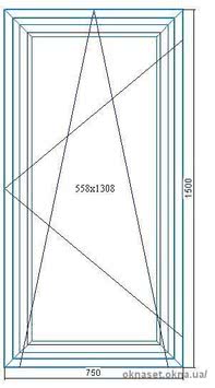 750*1500 Немецкое окно SCHUCO Corona CT 70, фурнитура SCHUCO VarioTec, стеклопакет (6-12-4-8-4i) шестерка каленая, с бронированной пленкой, энергосберегающий.