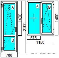 Балконые двери, окна ALMplast, балконный блок