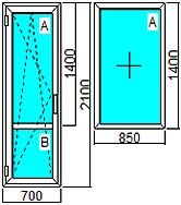 Балконные двери Rehau Euro 60, двери в Киеве
