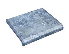 Подоконник пластиковий DANKE, цвет: серо-голубой с рисунком турецкого мрамора (Grigio azzuro), 450*1000