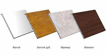 Подоконник пластиковый Open Teck 450*1000мм (золотой дуб, мрамор, махагон)