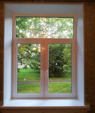 Теплые откосы.