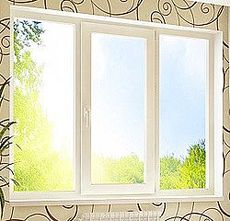 Металлопластиковое окно Rehau (1400х2100 мм) в зал от производителя