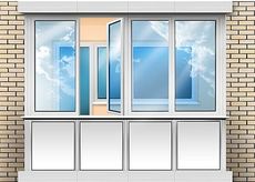 Французский балкон. Французское остекление окнами Rehau.