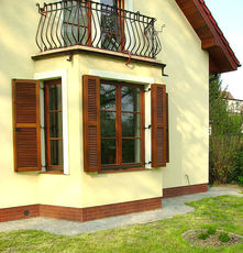 Ставни деревяные дуб, меранти, сосна