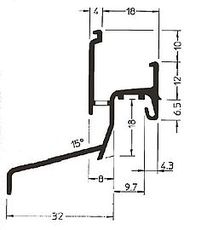 Бортик защиты от осадков рамный фирмы Effector (аналог BUG, GUTMANN, ALTO NOVA)