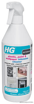 Средство для очистки пластика, обоев и окрашенных стен HG