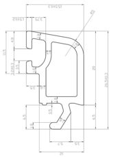 Штапік 24 мм