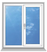 Окно двухстворчатое REHAU E60 3х.кам.