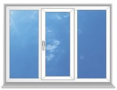 Окно трехстворчатое REHAU E60 3х.кам.