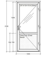 Дверь одностворчатая