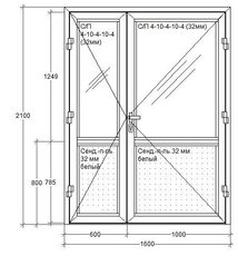 Дверь штульповая