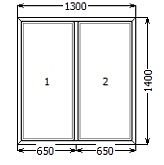 Глухое окно KBE Classic