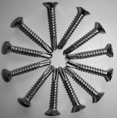 Саморез оконный с буром 3,9x25, белый