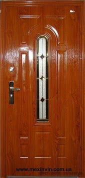 витражные двери, двери стальные входные, двери входные металлические Винница Mexin 967 FA
