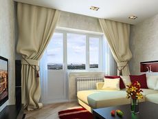 Балконный блок (окно+дверь)