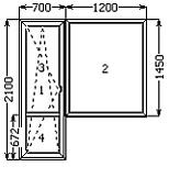 Окна ПВХ (балконные) KBE 3х-камерная 58мм от производителя"Стимекс"