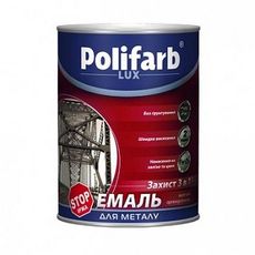 Эмаль антикорозионная Polifarb 3в1 пепельная 0,9 кг