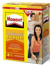 Клей обойный для всех видов виниловых обоев Момент Винил