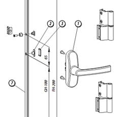 Поворотно-откидная фурнитура СТН -1850