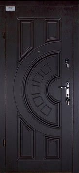 Двері металеві з різьбленою МДФ накладкою виробництва Україна