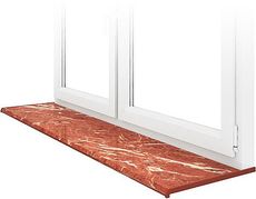 Подоконник ПВХ белого цвета РИФ глянцевая поверхность