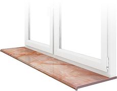 Подоконник премиум-класса Данке Onyx – розовый оникс