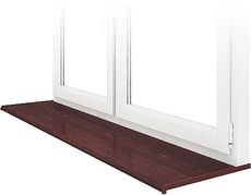 Подоконник премиум-класса Данке Mahagony - красное дерево