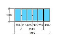 Балкон из алюминиевого профиля