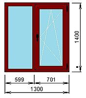 Окно ламинированное.