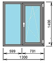 Ламинированное окно с энергосбережением