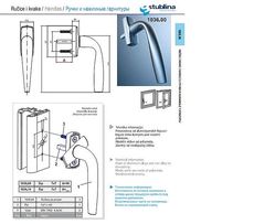 Ручка оконная 8 поз. 1036. Stublina
