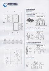 Петля накладная 61 мм 3D для алюминиевых дверей